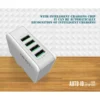 Fast Charger USB Cable Charger with 4 USB Auto ID Multi Ports